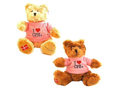 Plys I Love CPH Pink Ass. 30 cm.