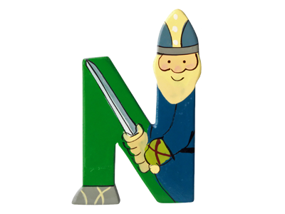 Træbogstav Viking N