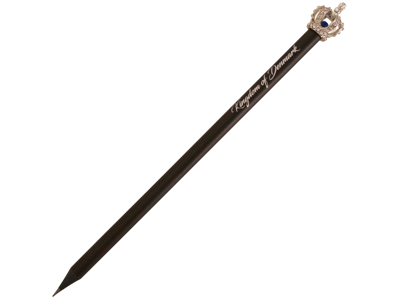 Blyant Kingdom Of Denmark Sølvkrone Mørk Blå Krystal