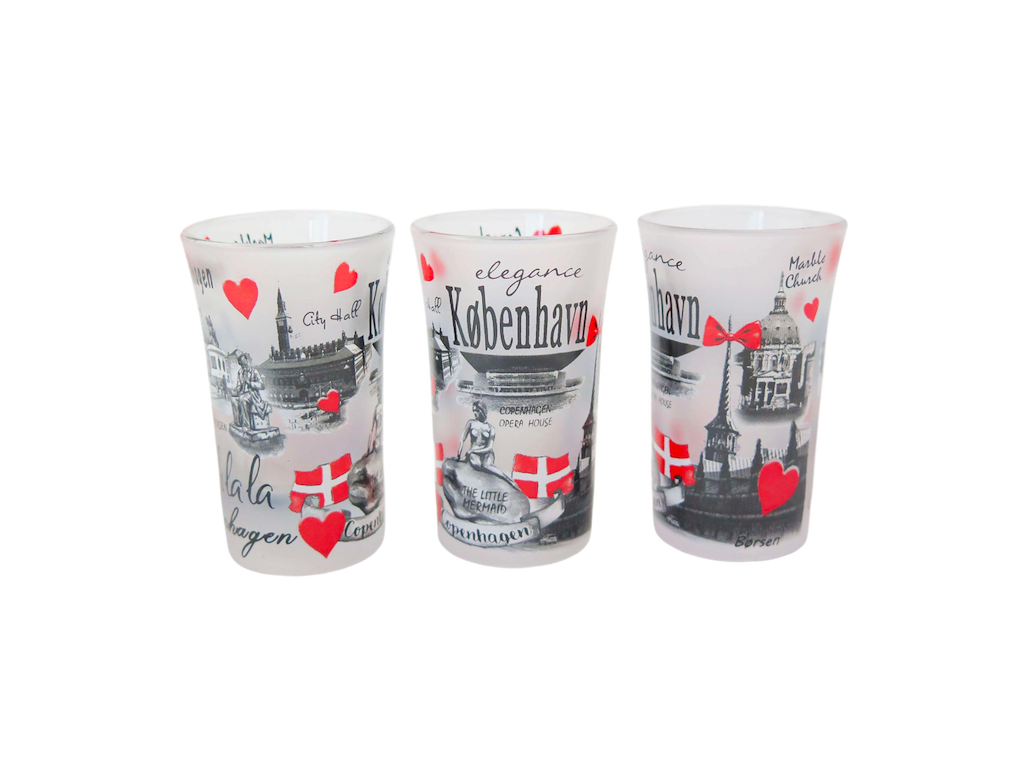 Shotglas, Frosted Bygninger