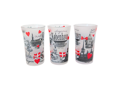 Shotglas, Frosted Bygninger
