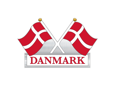 Klistermærke, DK 2 Flag Folie