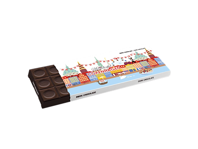 Mørk Chokolade 200 gram Wonderful CPH