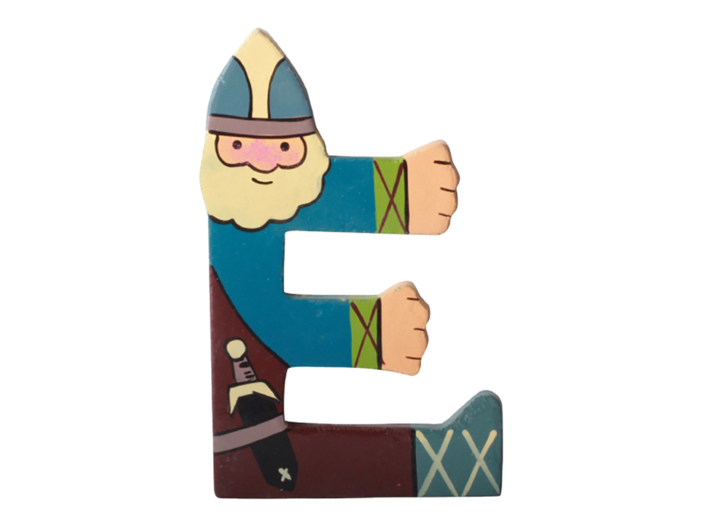 Træbogstav Viking E