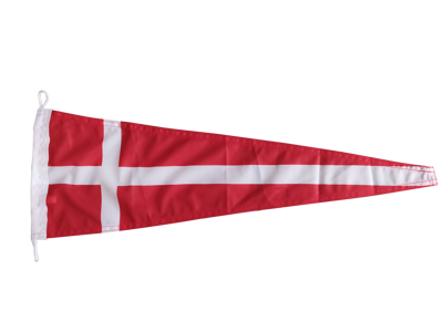 Vimpel, Dannebrog 20 cm x 60 cm.