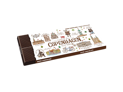 Mørk Chokolade 100 gram Akvarel CPH