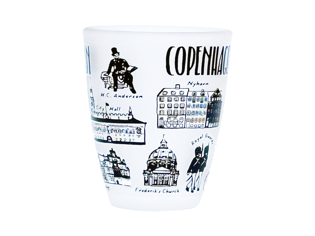 Mini Shotglas Frosted Cph. Bygninger