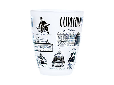 Mini Shotglas Frosted Cph. Bygninger