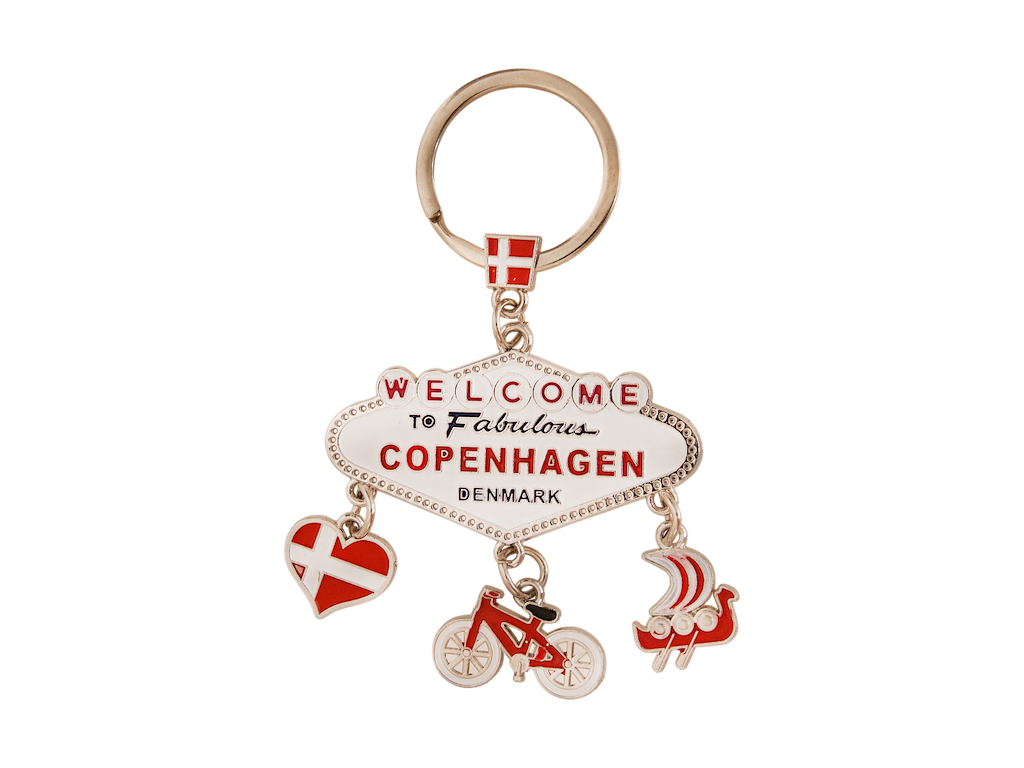 Nøglering Fabulous Copenhagen Sølv