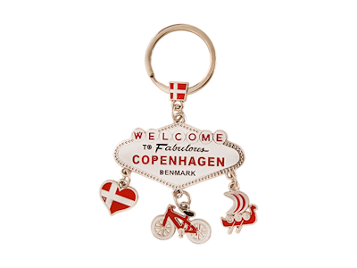 Nøglering Fabulous Copenhagen Sølv