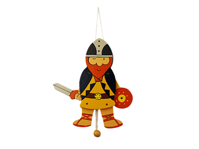 Sprællemand, Viking Blå 21 cm.