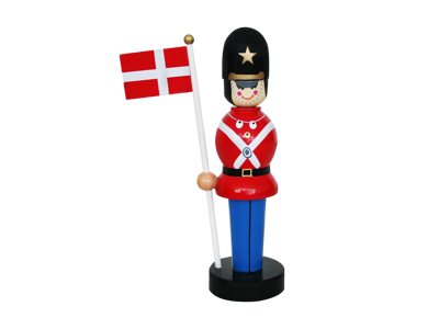 Figur Garder M. Flag 19 cm.