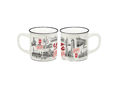 Porcelænskrus, Black & White Lille