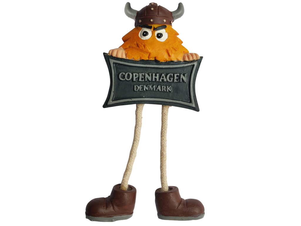 Magnet Angry Viking Med Dinglende Ben