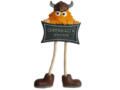 Magnet Angry Viking Med Dinglende Ben