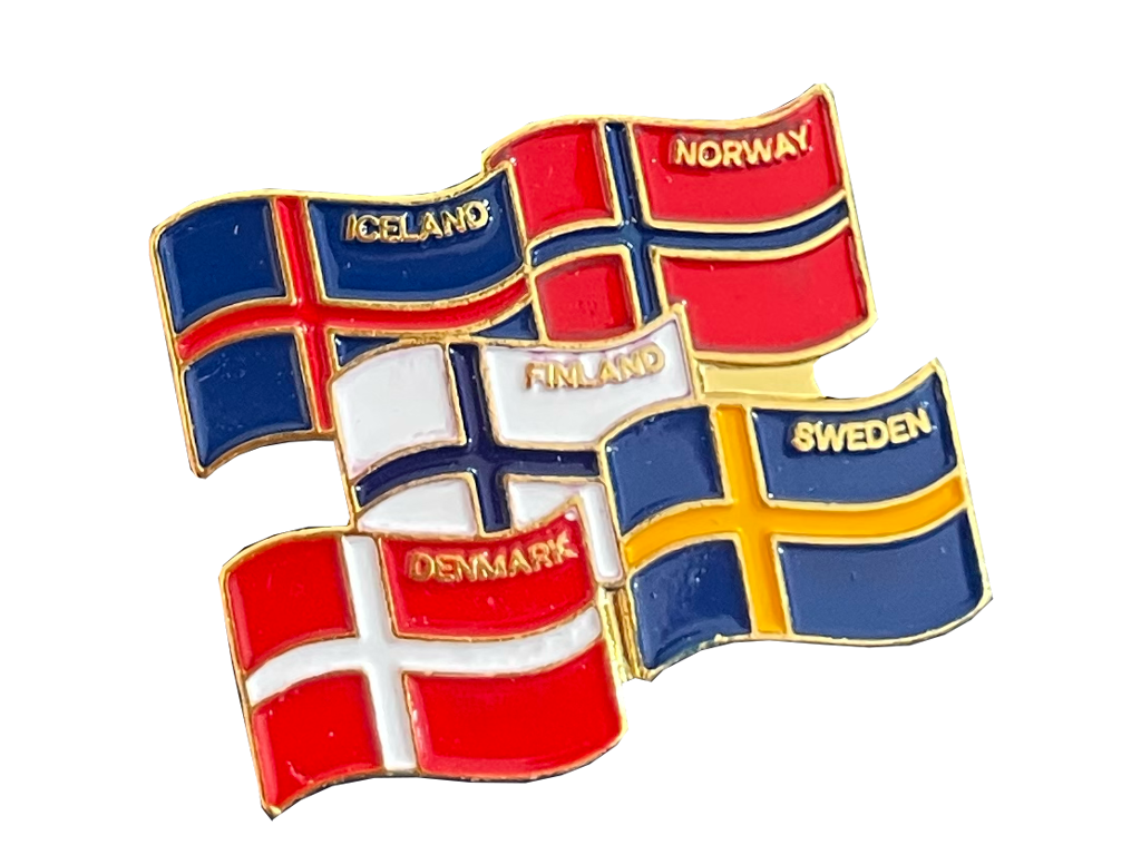 Pin Nordic Flags