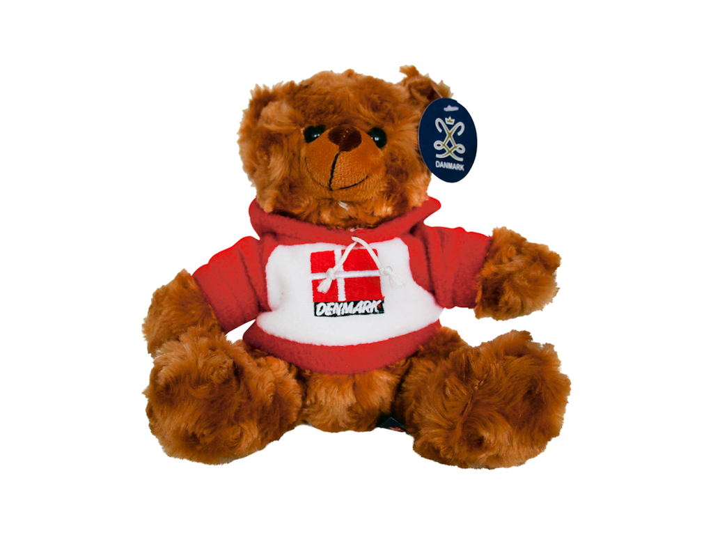 Plys Hoodie Flag Rød