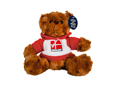 Plys Hoodie Flag Rød