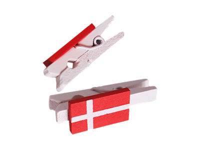 Klemmer, Dannebrog 72 Små Styk Sælges Æskevis