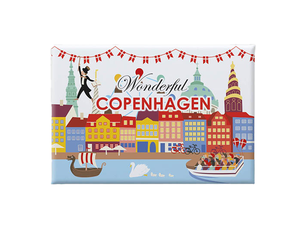 Magnet, Postcard Soft Touch Wonderful CPH