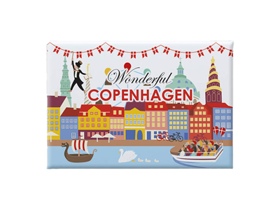 Magnet, Postcard Soft Touch Wonderful CPH