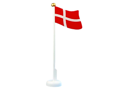 Bordflag, Dannebrog 31,5 cm.