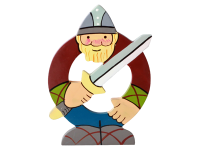 Træbogstav Viking Ø