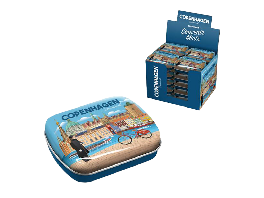 Tin æske m/mynte slik, Bygninger CPH