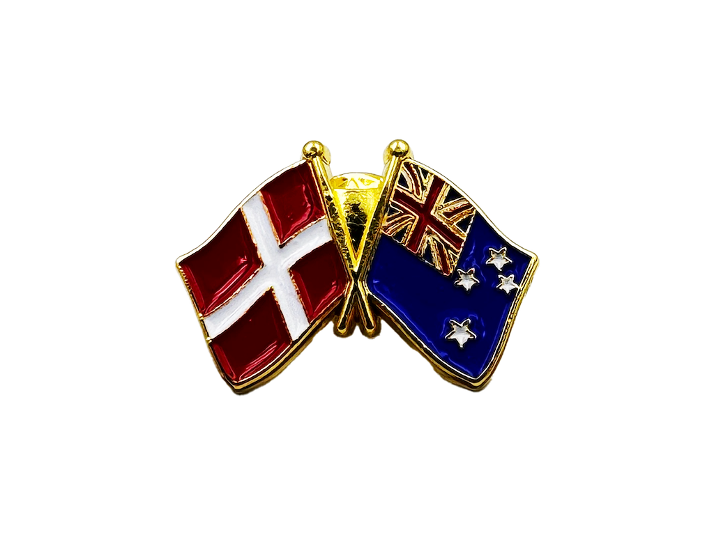Pin, To Flag, DK-Australien