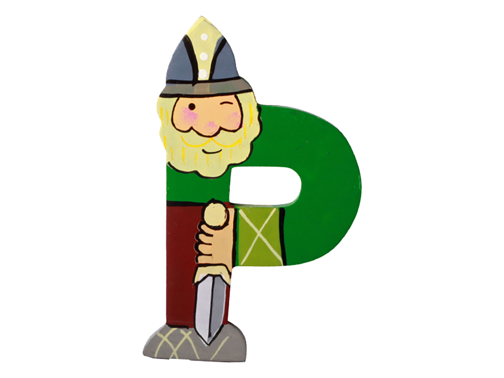 Træbogstav Viking P