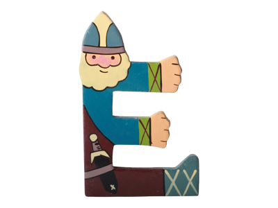 Træbogstav Viking E