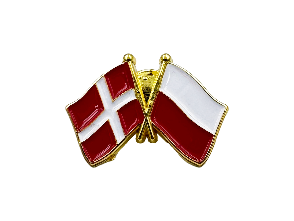 Pin, To Flag, DK-Polen