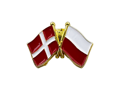 Pin, To Flag, DK-Polen