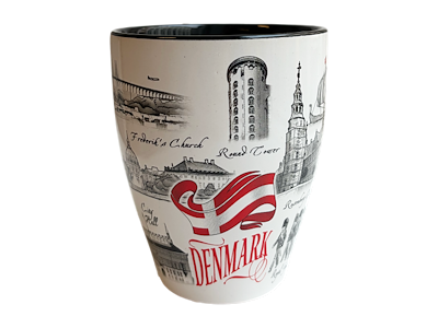 Krus, m/Ske Stor Black & White