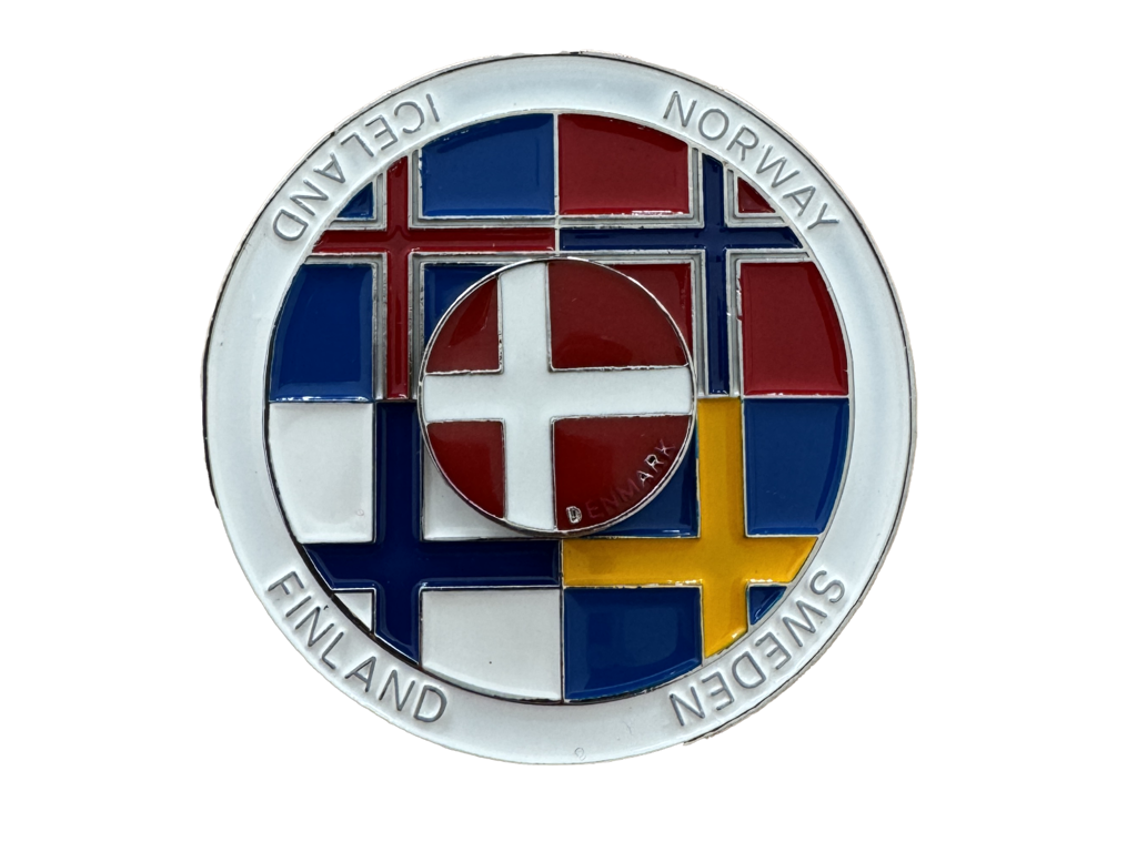Magnet, Fidget Spinner Nordike Flag