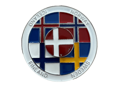 Magnet, Fidget Spinner Nordike Flag