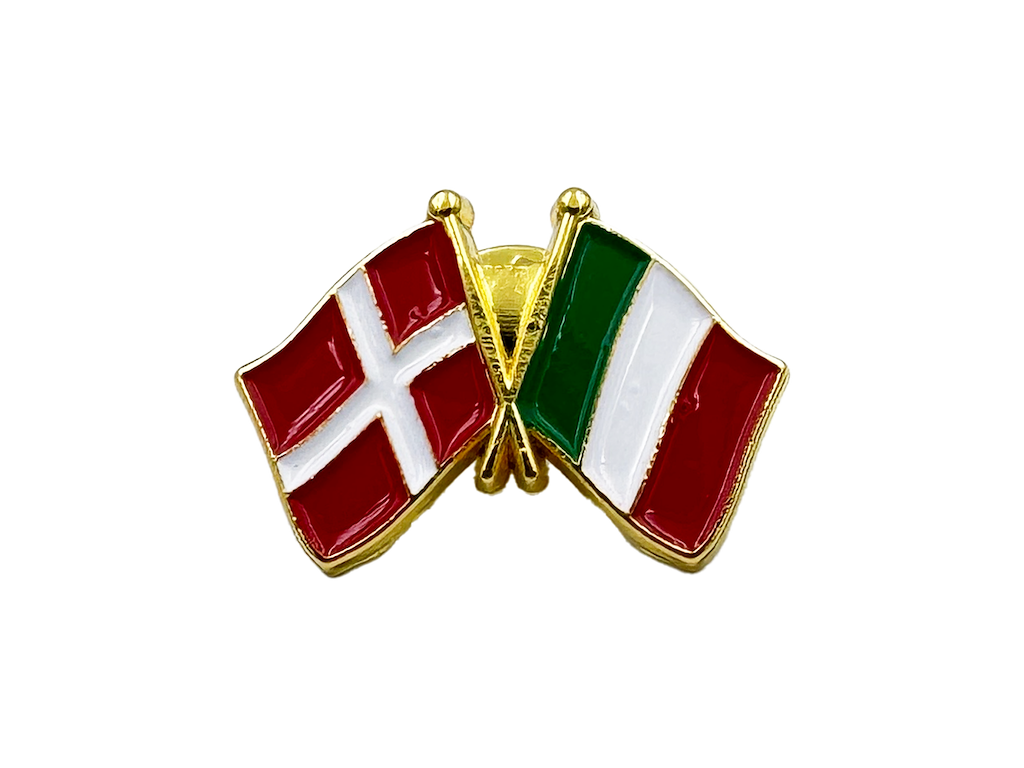 Pin, To Flag, DK-Italien