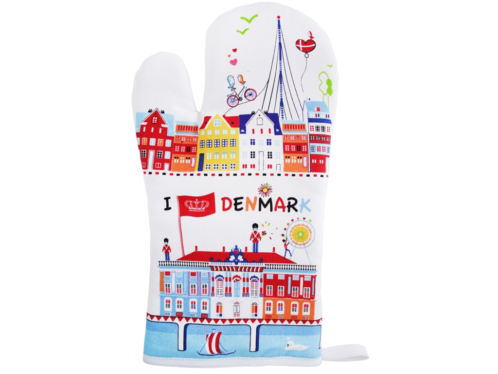 Grillhandske I Love Denmark