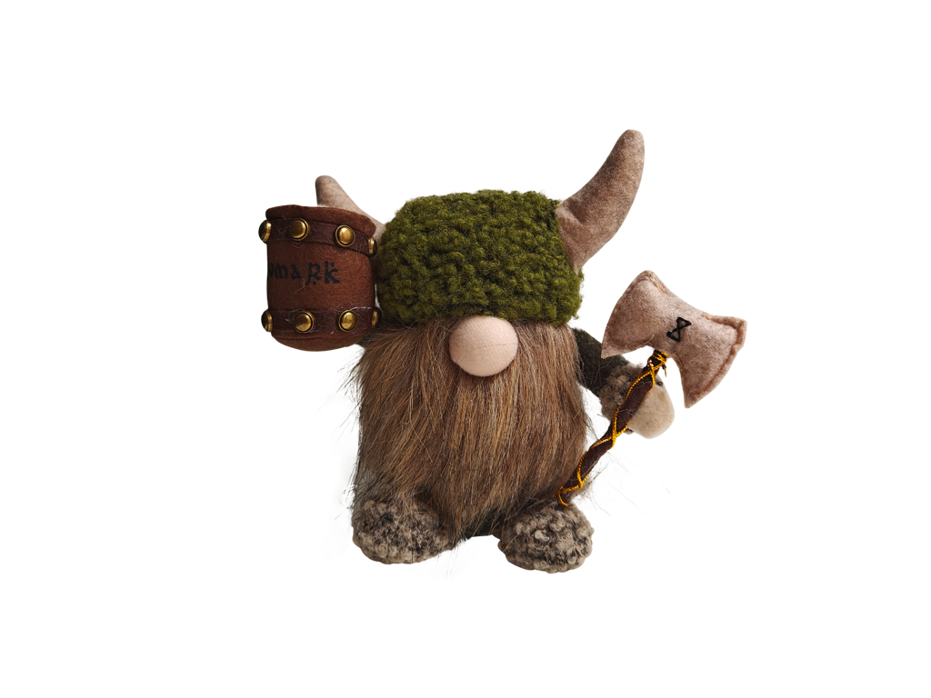 Viking I Stof Mand Ølkrus Lille 19 cm.
