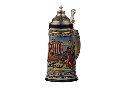 Bierstein, Vikingeskib Tin Låg 24 cm