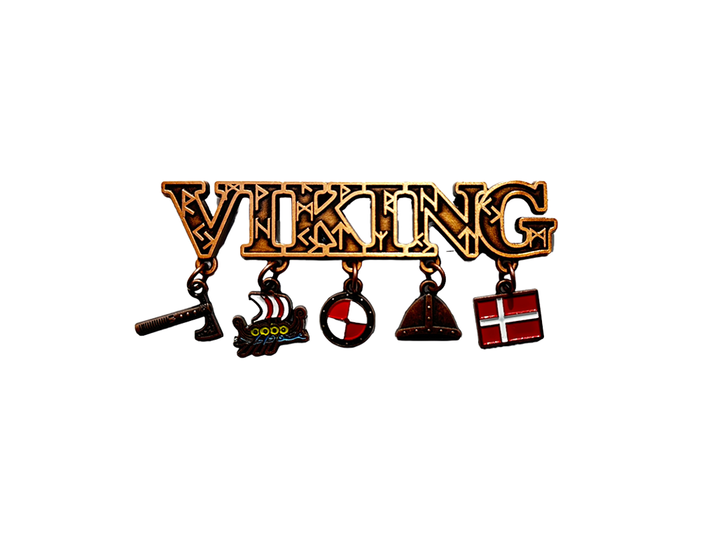 Magnet, Viking Pendant Red Bronze