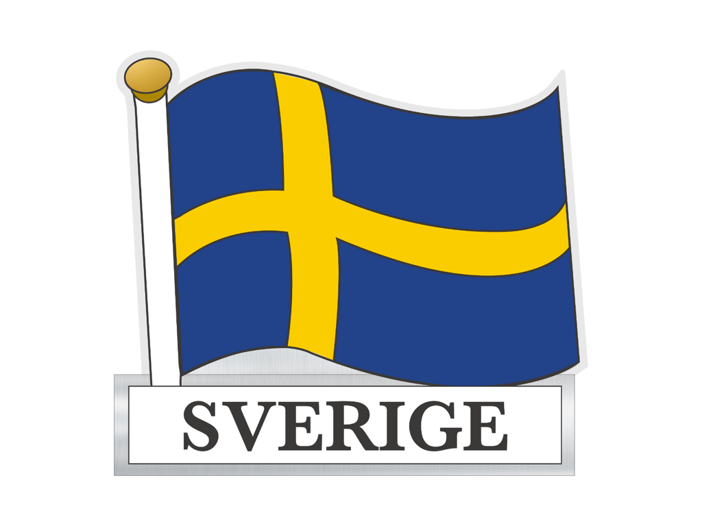 Klistermærke, SE Flag Folie