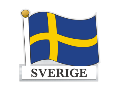 Klistermærke, SE Flag Folie