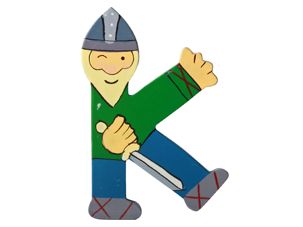 Træbogstav Viking K