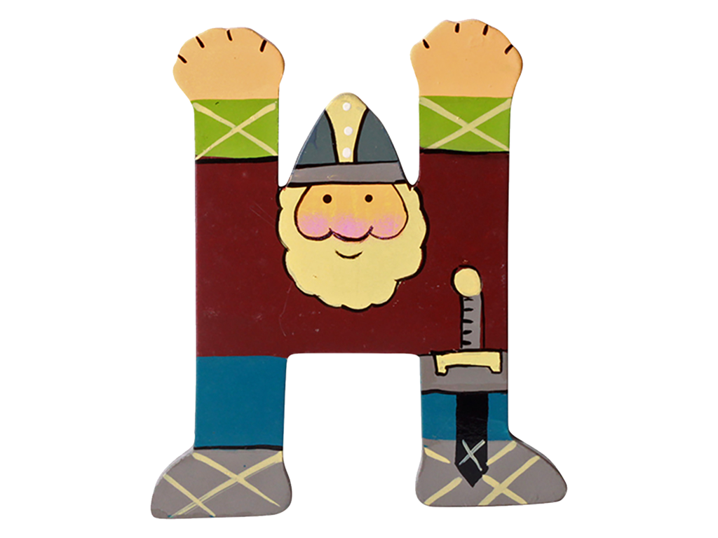 Træbogstav Viking H