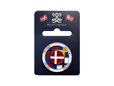 Pin, Spinning Nordic Flag