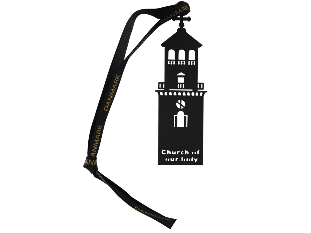Bogmærke, Vor Frue Kirke Mat Sort Metal