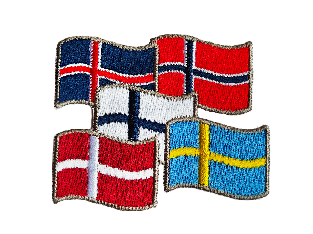 Stofmærke, Skandinaviske Flag
