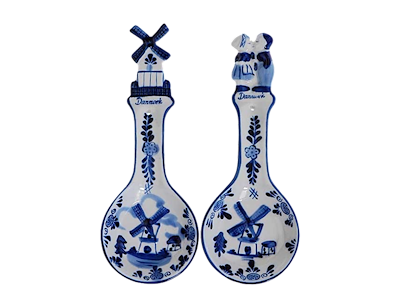 Salatbestik Blå Porcelæn 2 Styks