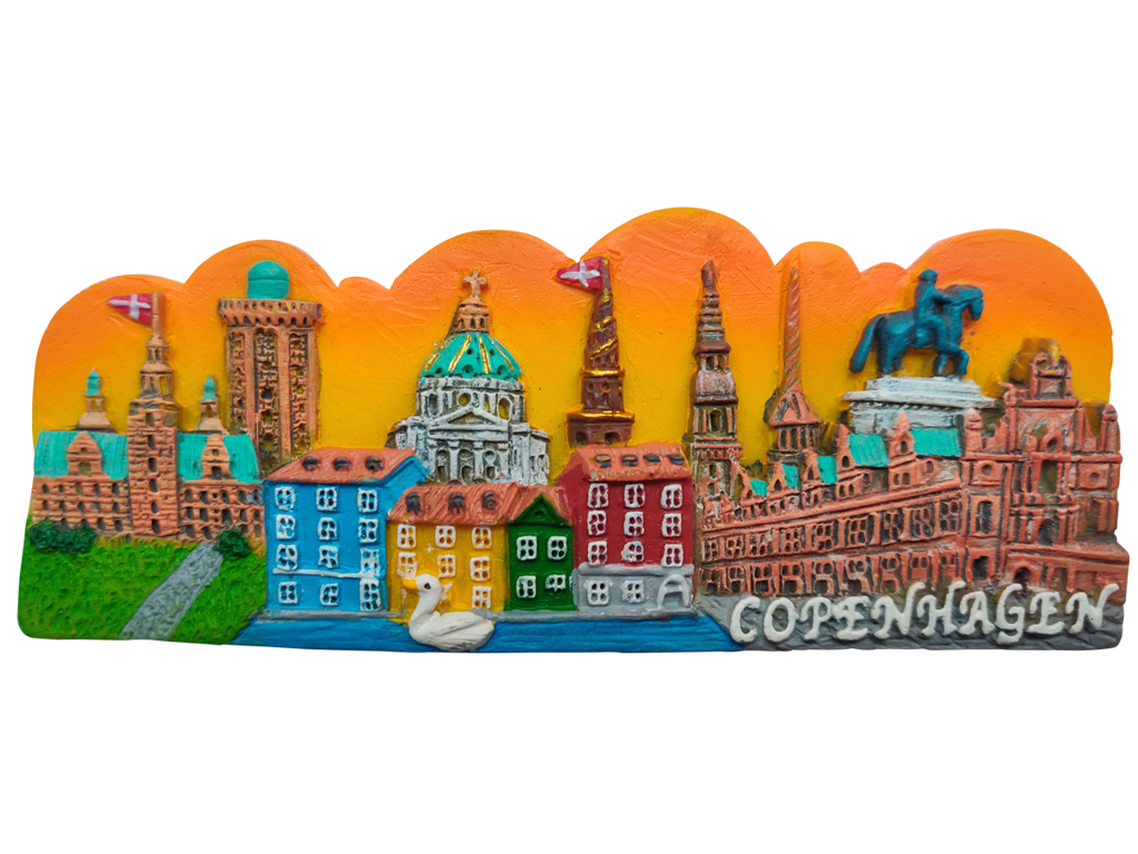 Magnet Copenhagen Orange Himmel